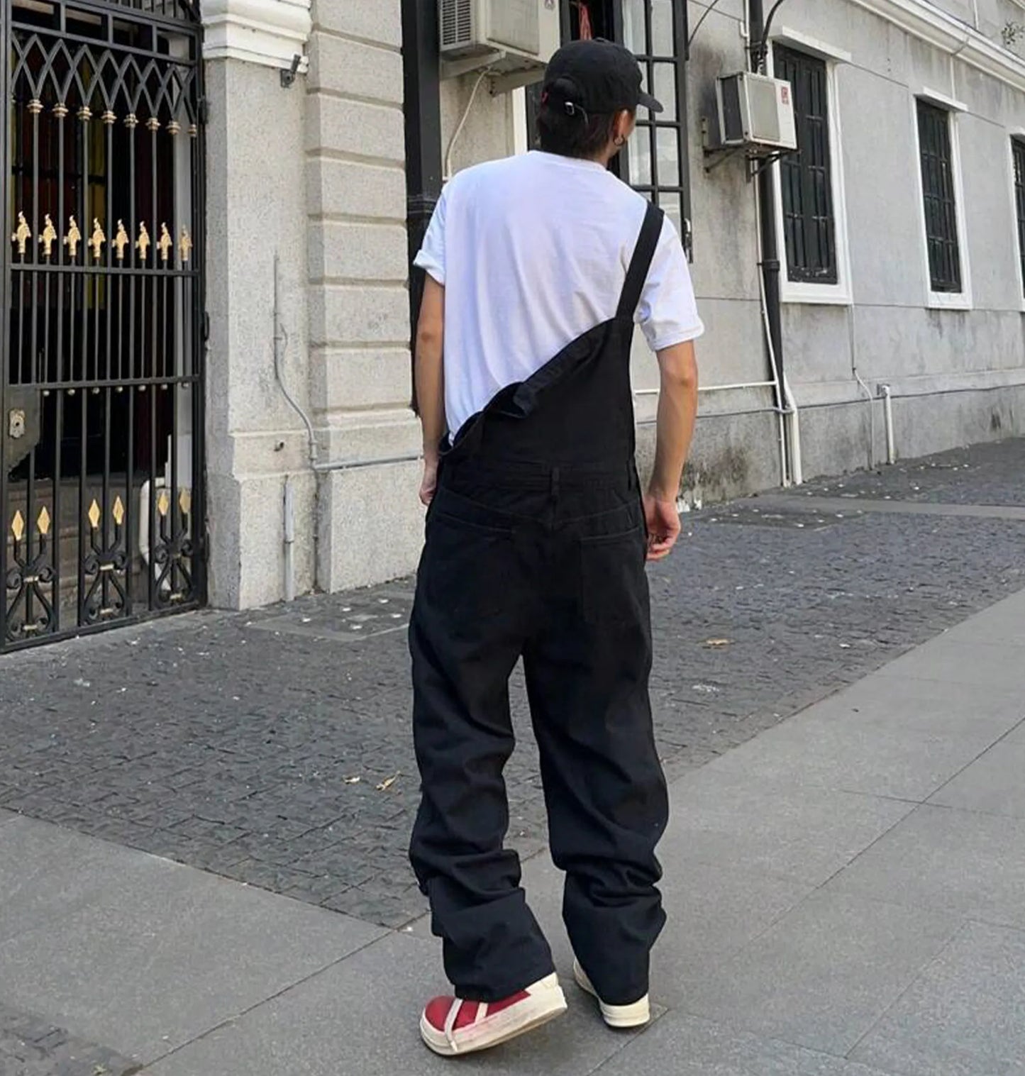 Macacão Jeans Baggy Streetwear Y2K