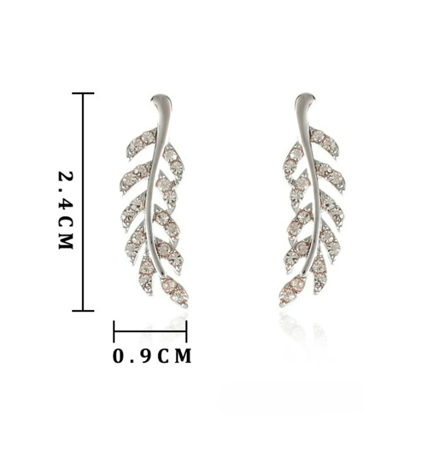 Brinco Folha Vintage Cravejado