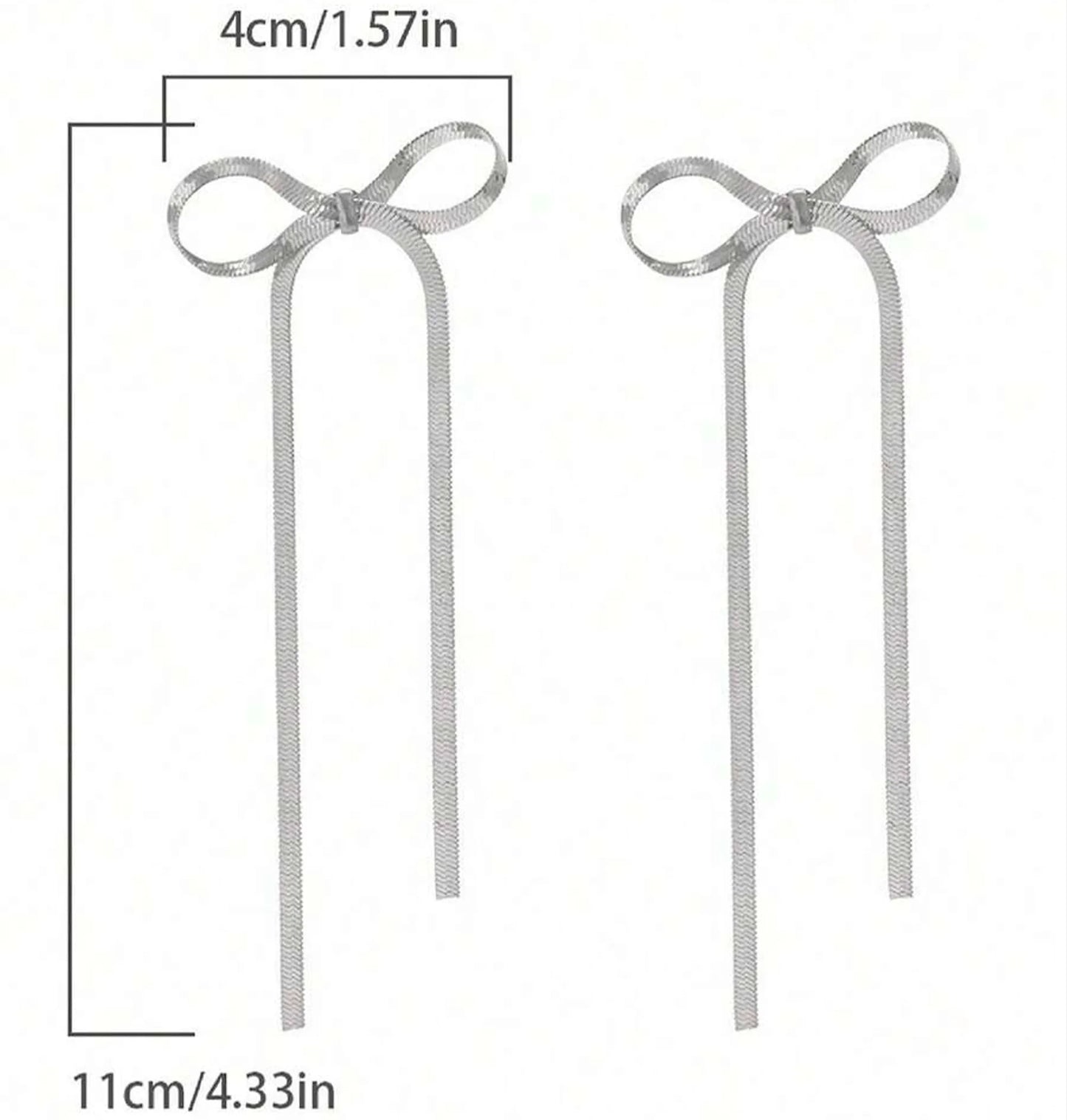 Conjunto 2 Brincos de Laço Borboleta