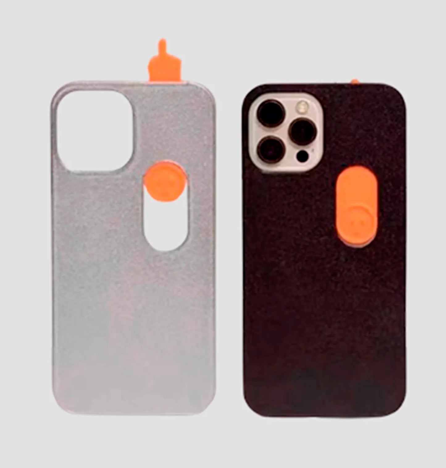 Capa de celular com deslizamento de dedo criativo para iPhone