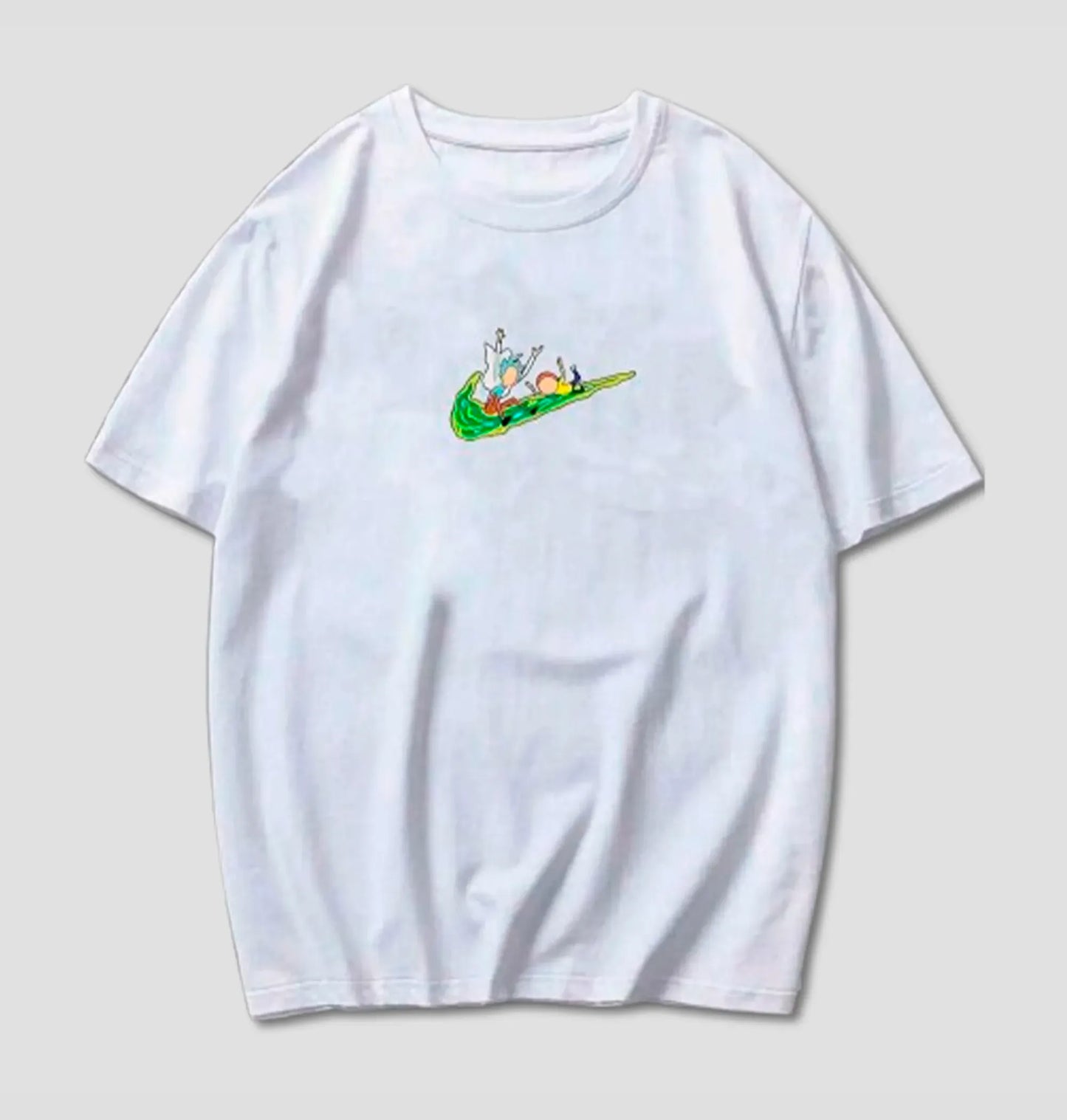Nike Rick and Morty Camiseta Unissex Algodão Streetwear
