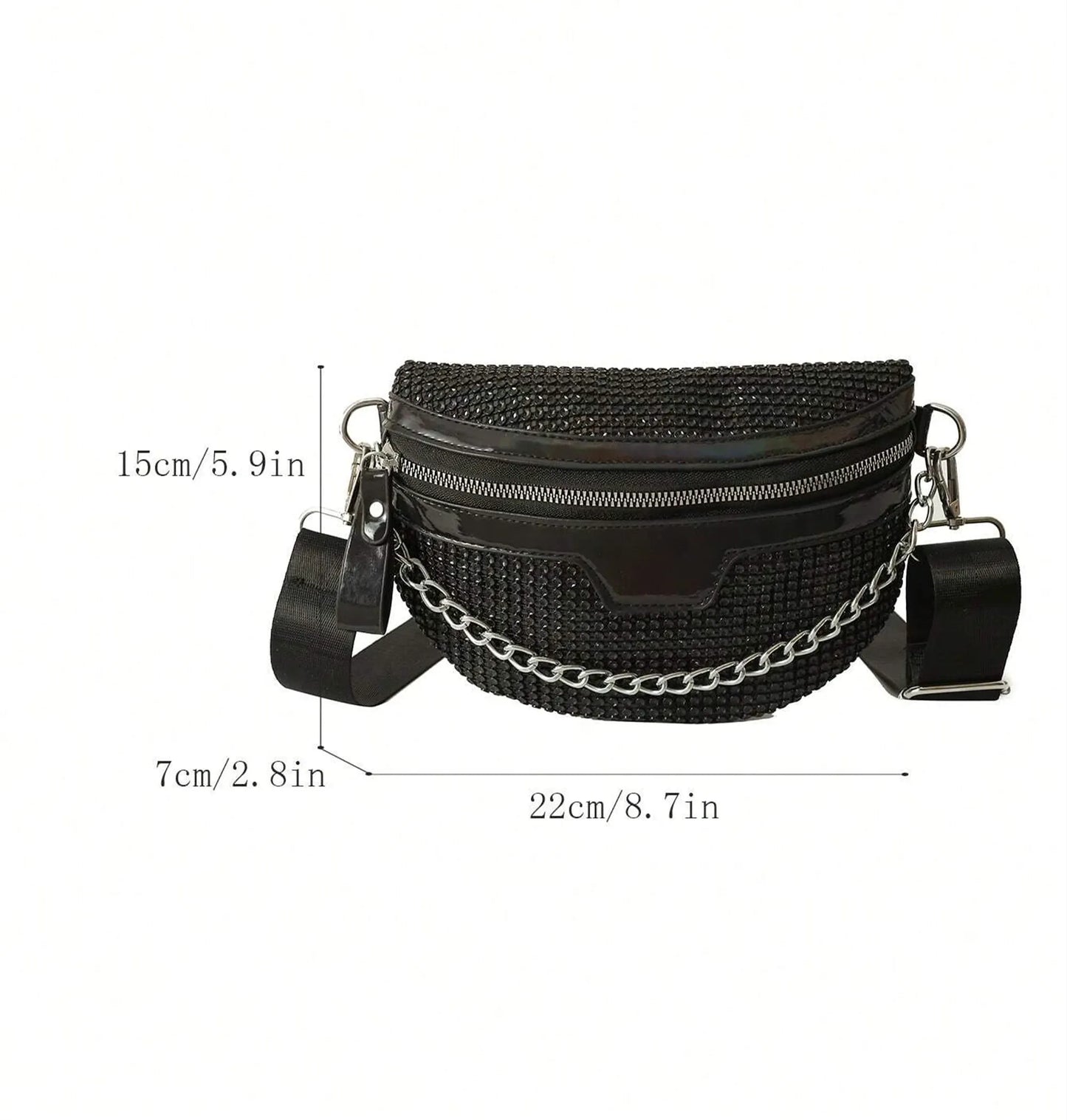 Pochete Black Chain – Estilo e Atitude