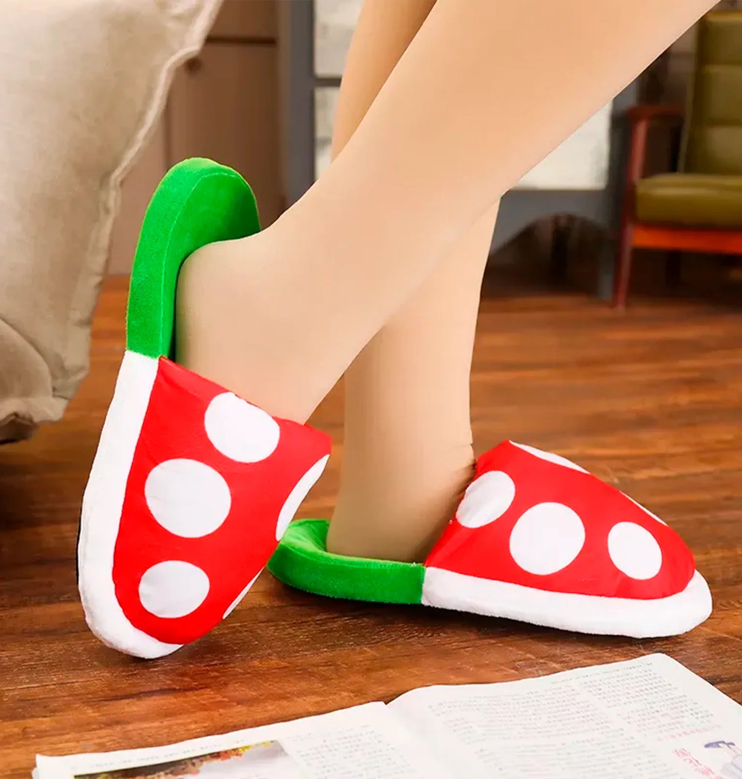 Pantufa Piranha Plant Super Mario - Conforto e Estilo Geek