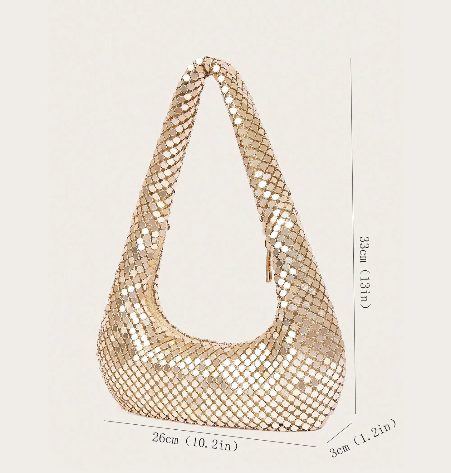 Bolsa Shine Luxe – Glamour para Noite