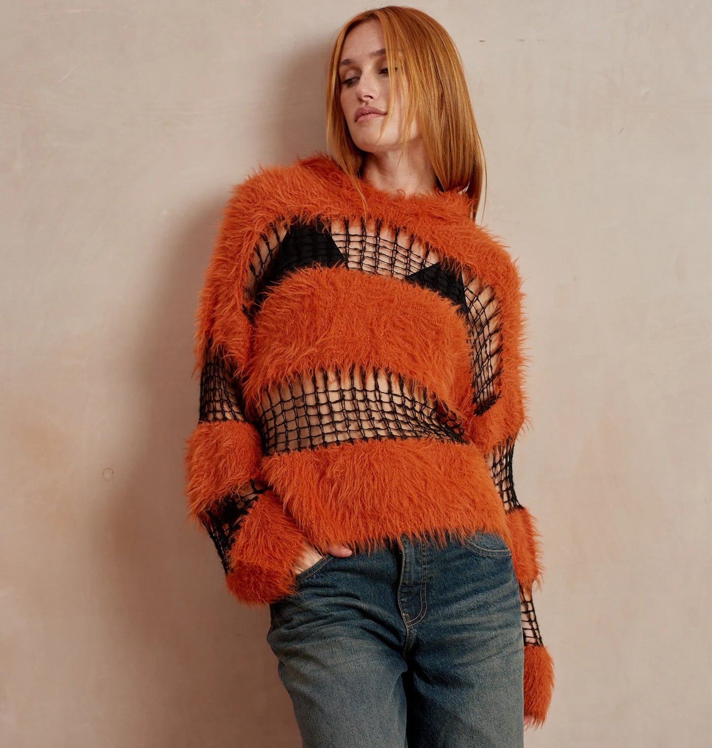 Moletom PACZUN Fluffy Stripe