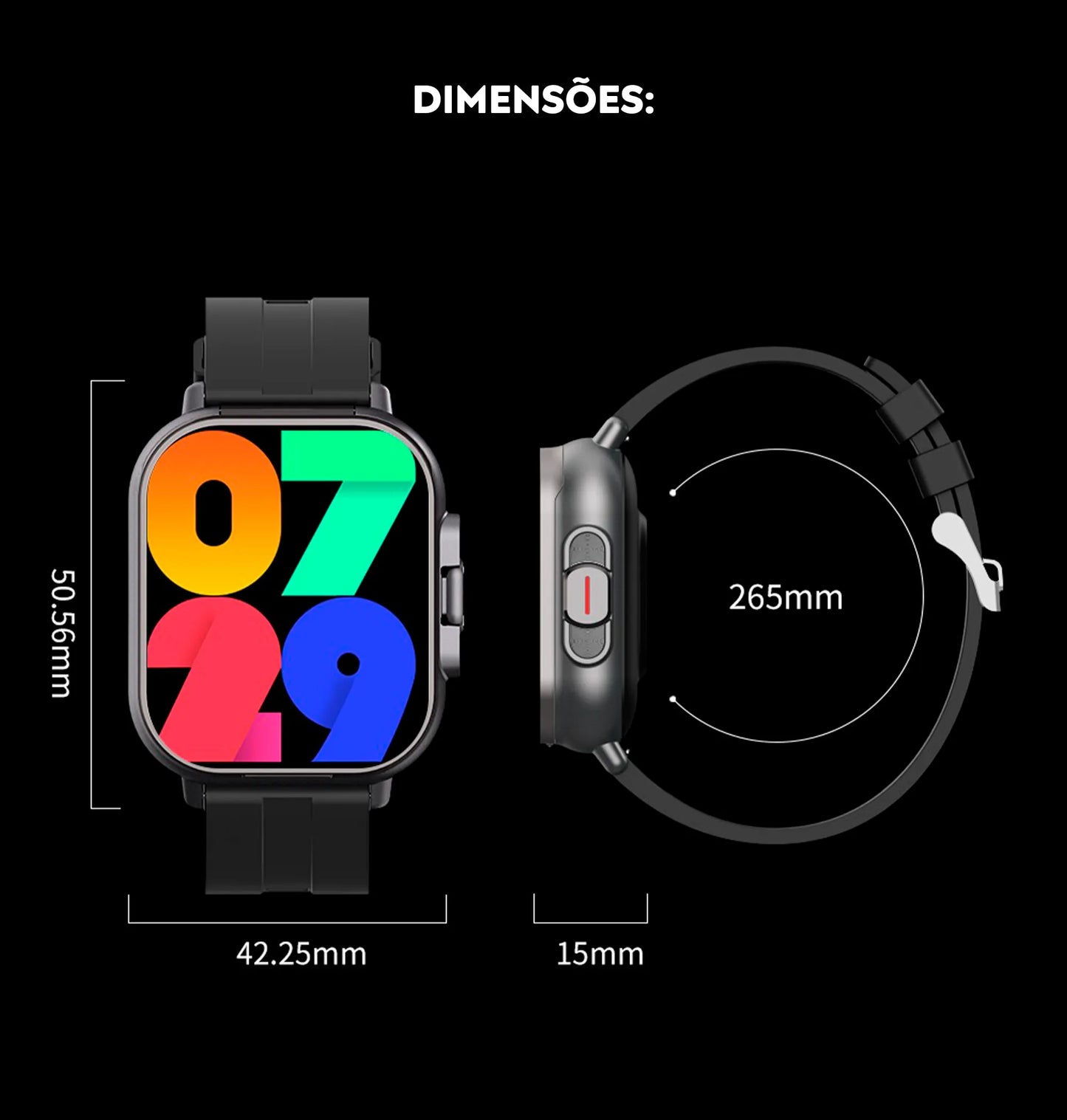 Relógio Smartwatch i33 2 em 1 com fones bluetooth integrados