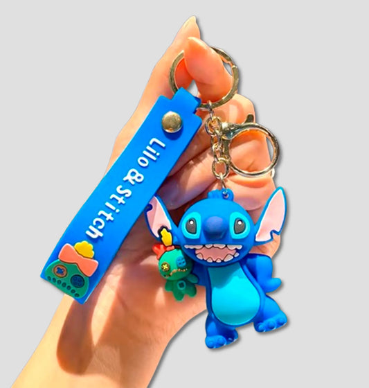Chaveiro Stitch 3D com Pingente da Lilo | Coleção Limitada