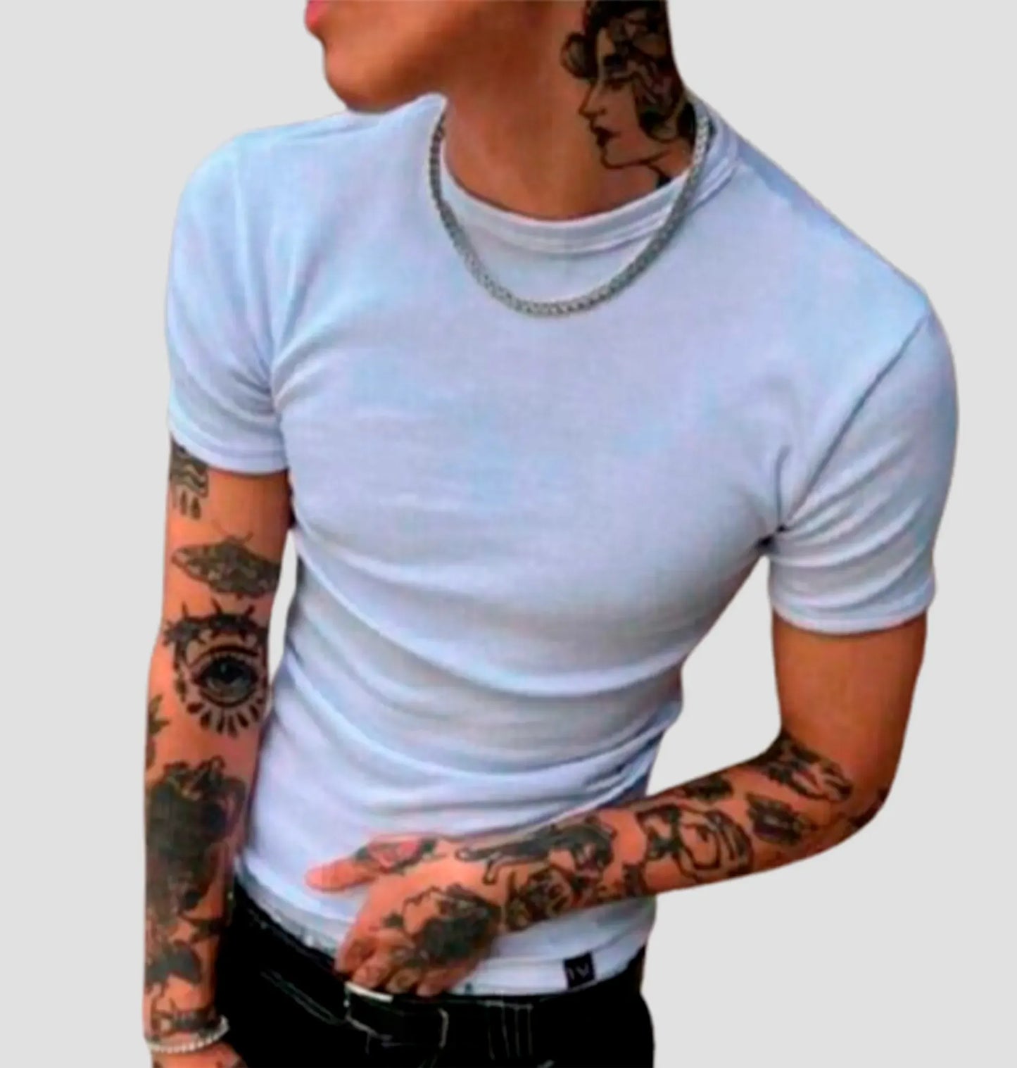 Camiseta Canelada Americana Masculina – Ribana Confortável e Estilosa