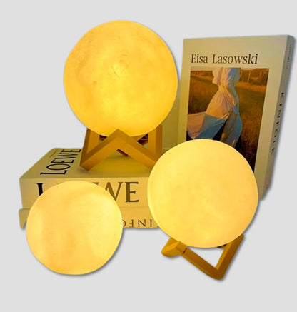 Luz Noturna Lua 3D LED - Abajur Decorativo