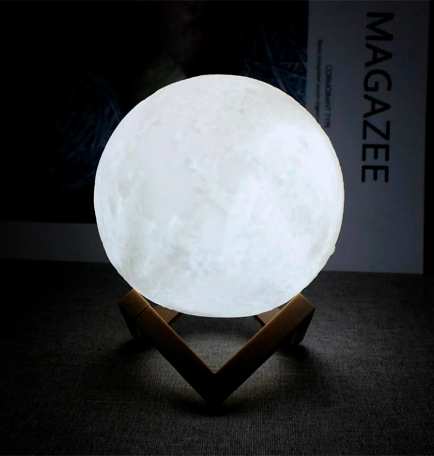 Luz Noturna Lua 3D LED - Abajur Decorativo