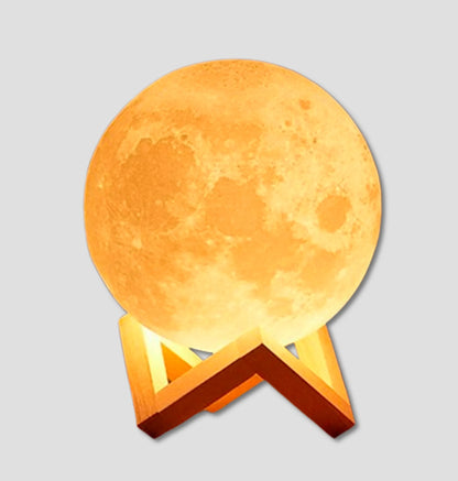 Luz Noturna Lua 3D LED - Abajur Decorativo