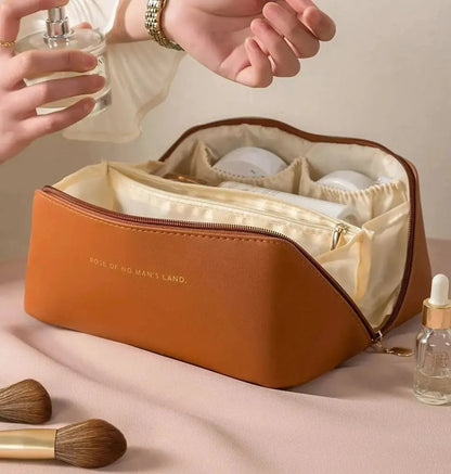 Necessaire Organizadora de Maquiagem Luxo em Couro