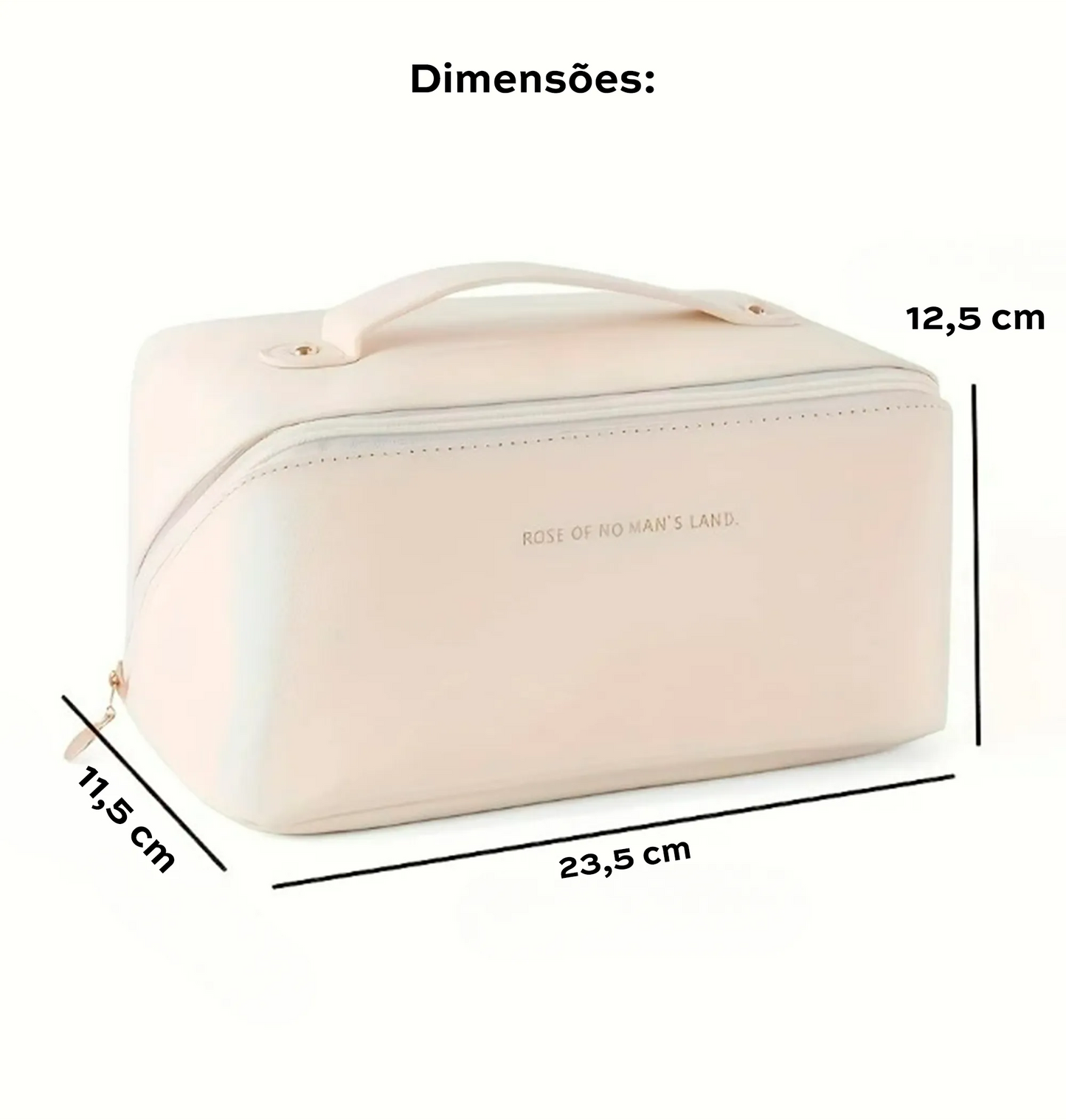 Necessaire Organizadora de Maquiagem Luxo em Couro