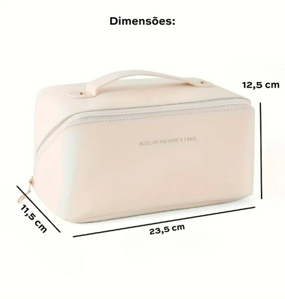Necessaire Organizadora de Maquiagem Luxo em Couro