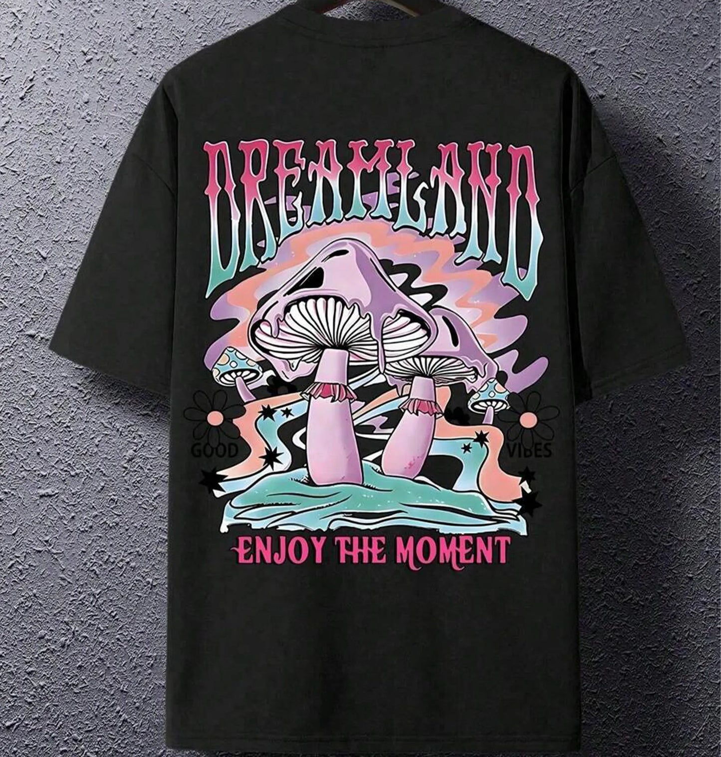 Camiseta Masculina Cogumelo Dreamland – Algodão Premium Streetwear
