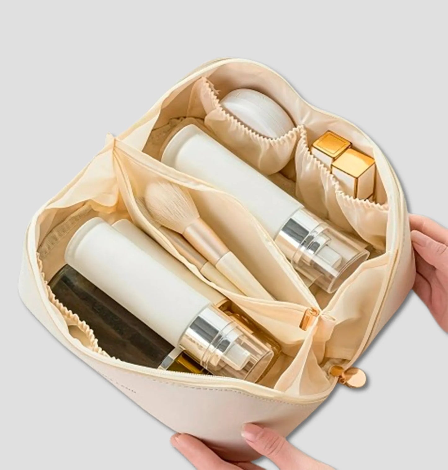 Necessaire Organizadora de Maquiagem Luxo em Couro