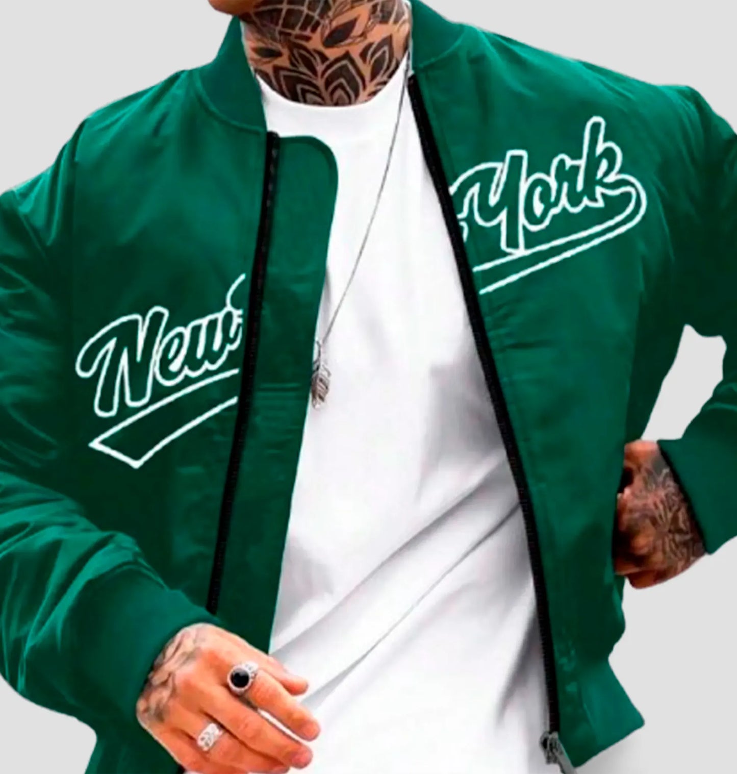 Jaqueta Bomber Letter New York