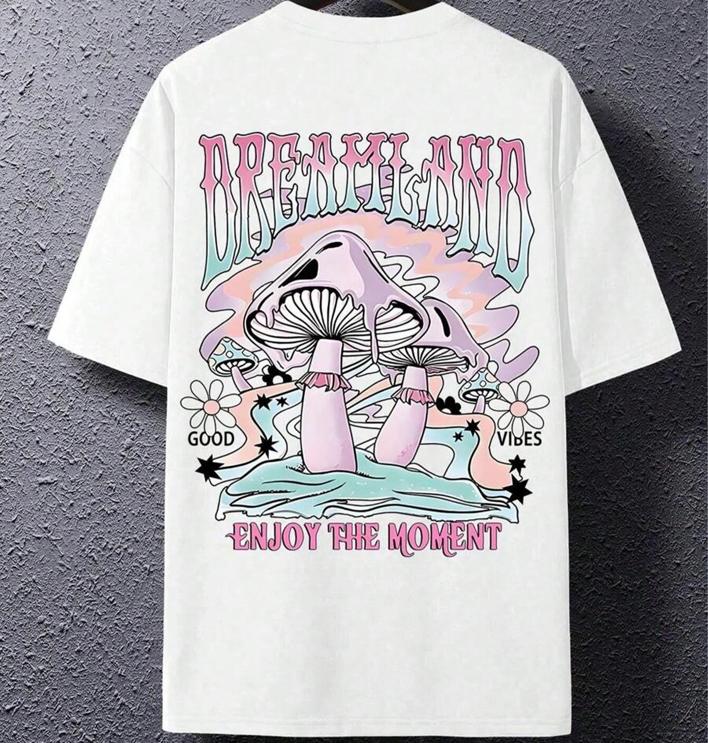 Camiseta Masculina Cogumelo Dreamland – Algodão Premium Streetwear