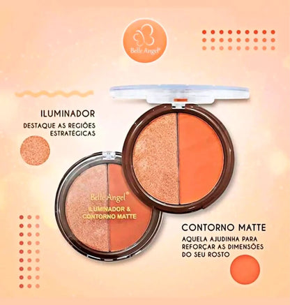 Iluminador e Contorno Matte – Definição e Brilho Natural