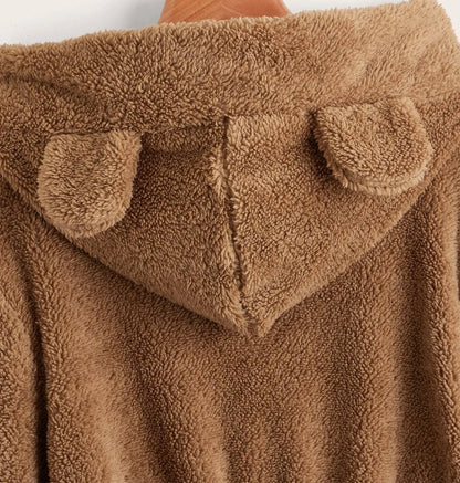 Moletom Teddy com Orelhas 3D - Estilo e Conforto