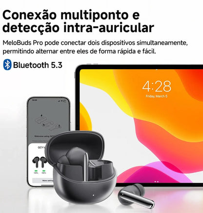 Fone de Ouvido Bluetooth QCY MeloBuds Pro
