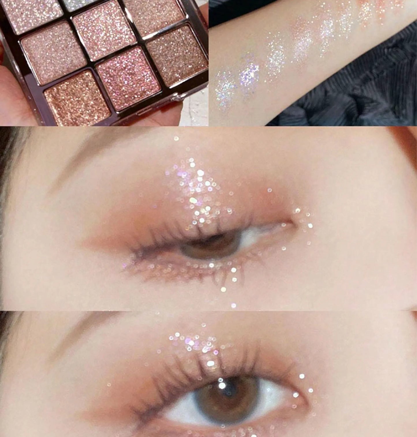 Paleta de Sombras Matte & Cintilante – Cores Intensas