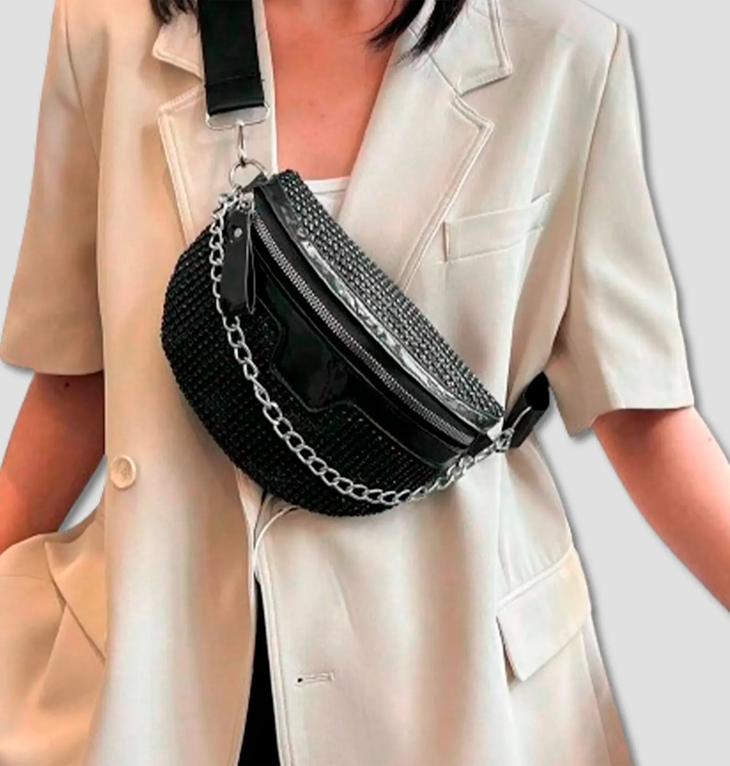 Pochete Black Chain – Estilo e Atitude