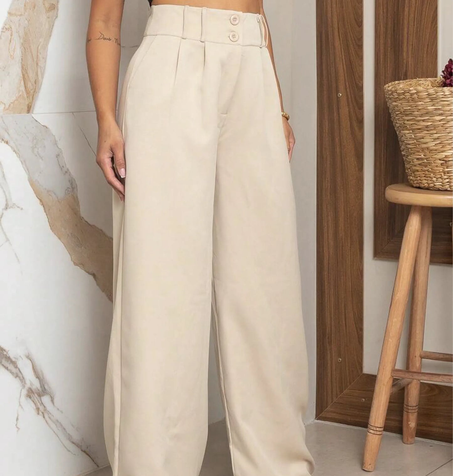 Calça Pantalona Alfaiataria - Estilo Casual, Conforto e Modelagem Solta