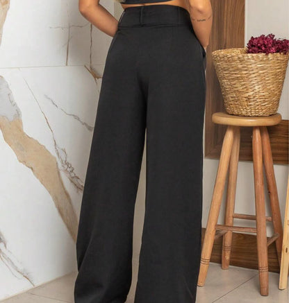 Calça Pantalona Alfaiataria - Estilo Casual, Conforto e Modelagem Solta