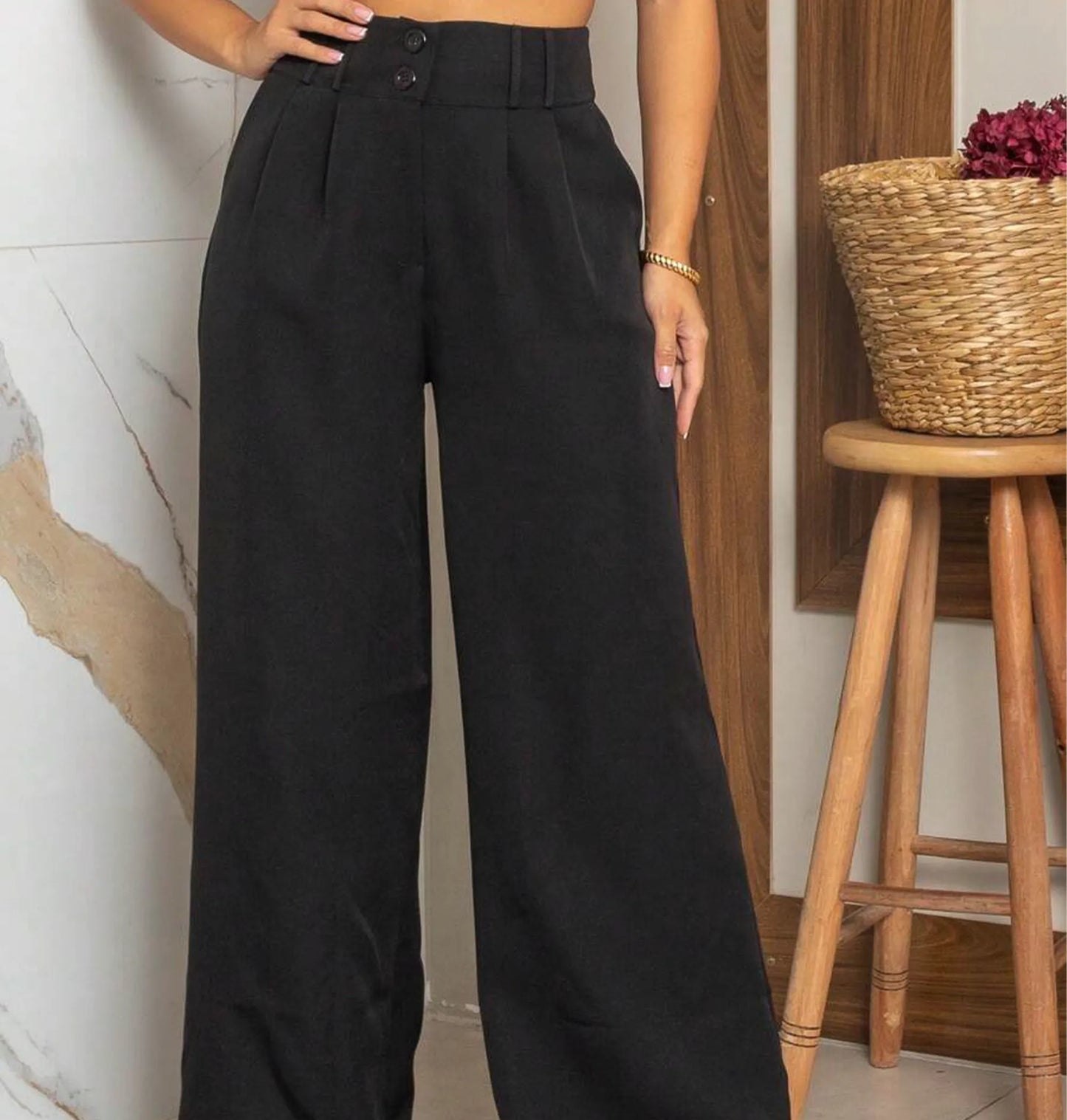 Calça Pantalona Alfaiataria - Estilo Casual, Conforto e Modelagem Solta