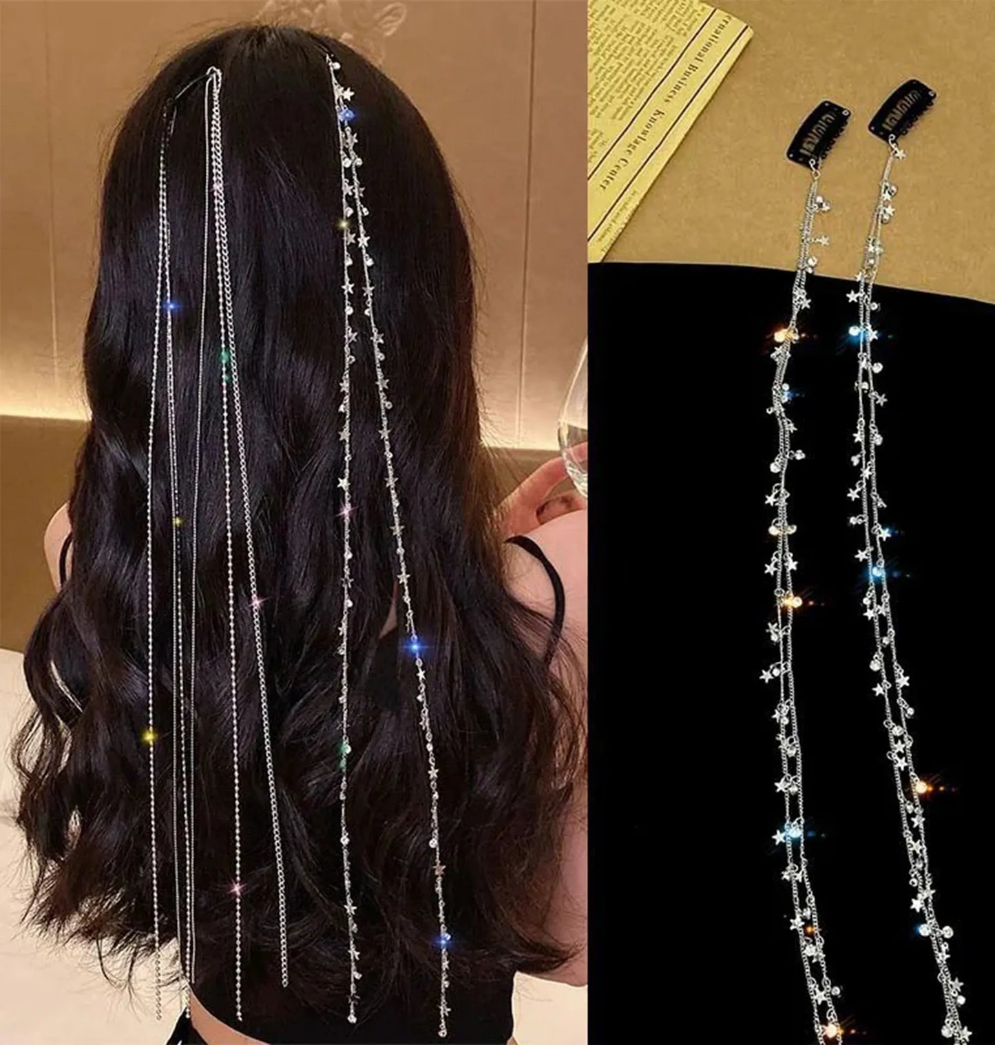 Grampo de Cabelo – Corrente Estrela Borla