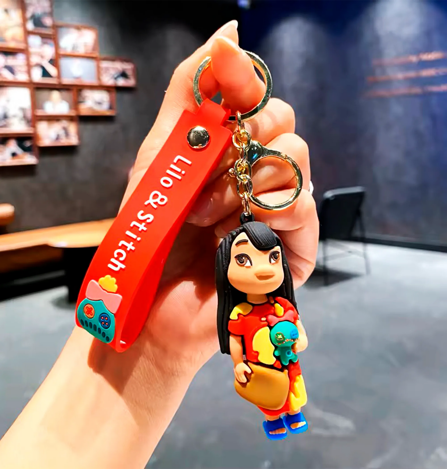 Chaveiro Stitch 3D com Pingente da Lilo | Coleção Limitada