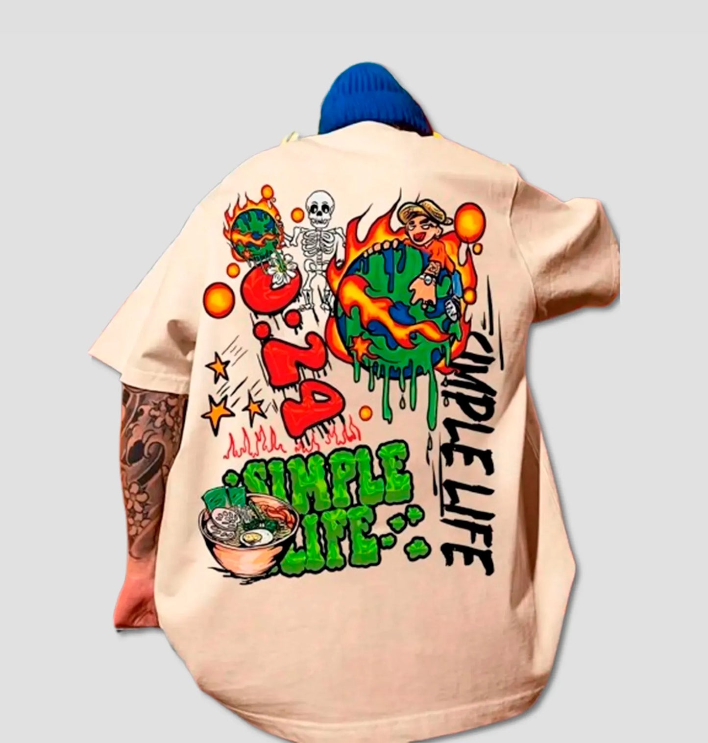 Camiseta Masculina Streetwear Simple Life Algodão Premium