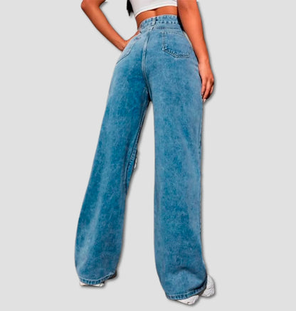 Jeans Streetwear – Estilo Y2K com Bordado Exclusivo