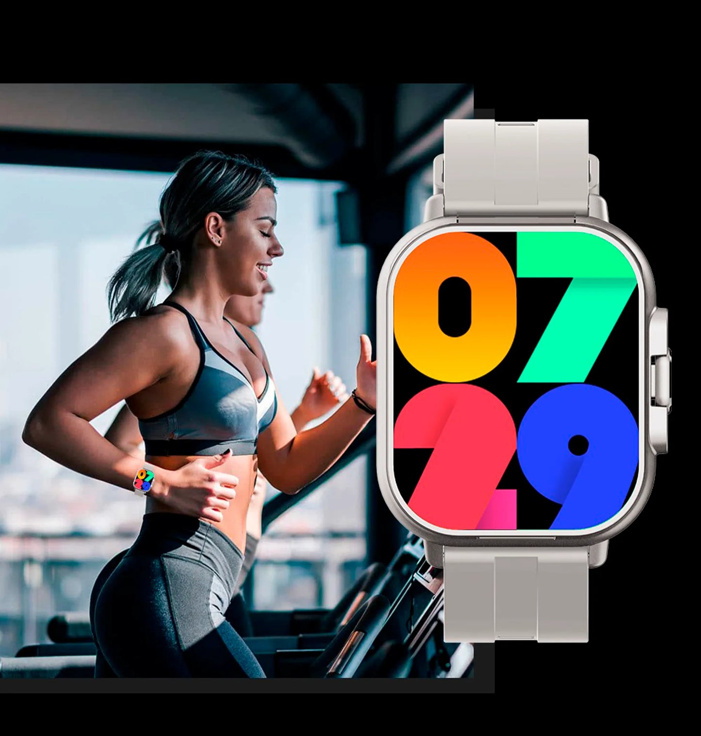 Relógio Smartwatch i33 2 em 1 com fones bluetooth integrados