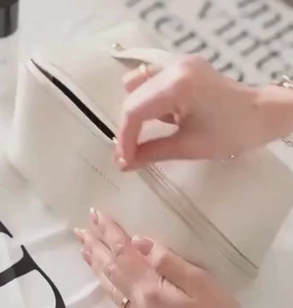 Necessaire Organizadora de Maquiagem Luxo em Couro